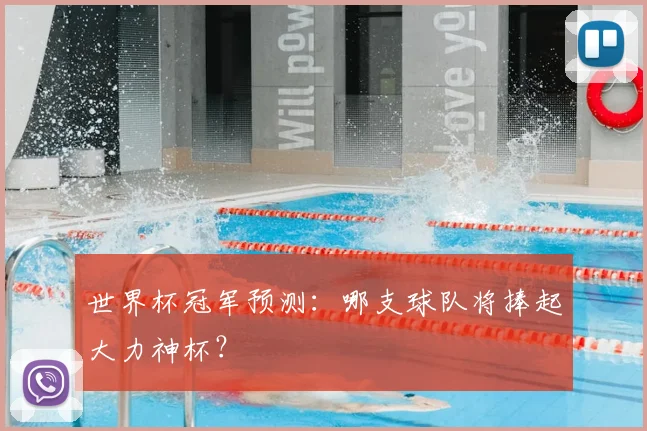 世界杯冠军预测:哪支球队将捧起大力神杯?