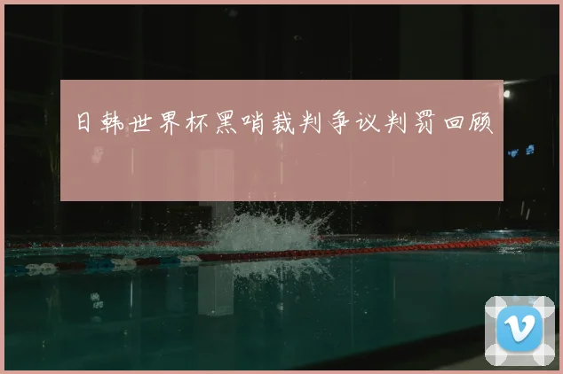 日韩世界杯黑哨裁判争议判罚回顾